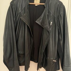 Sejour Black Leather Jacket